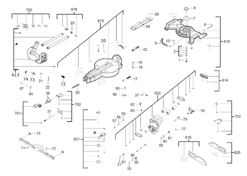 M18FMS190 spare parts