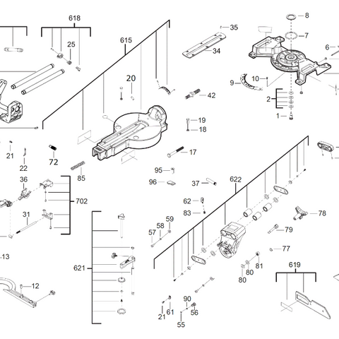 M18FMS190 spare parts