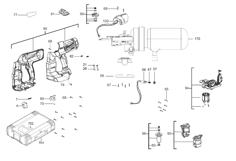 M18CN16GA spare parts
