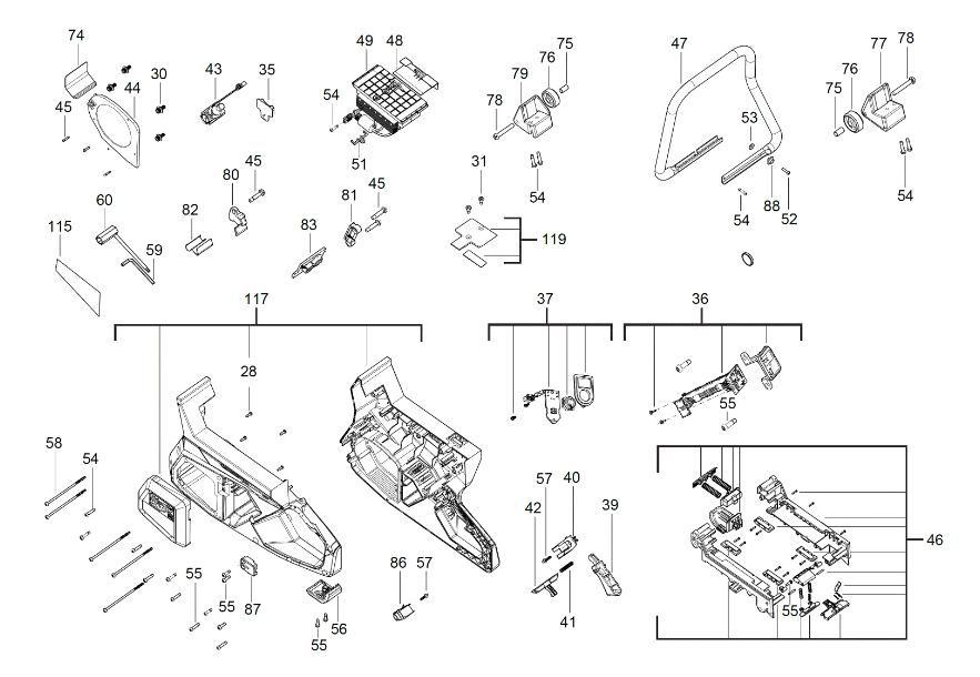 MXFCOS350 spare parts