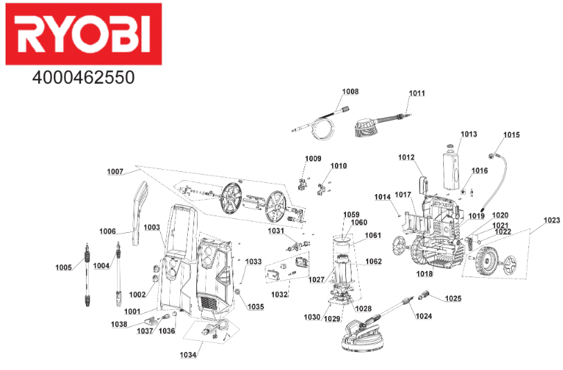 Ryobi power washer deals parts