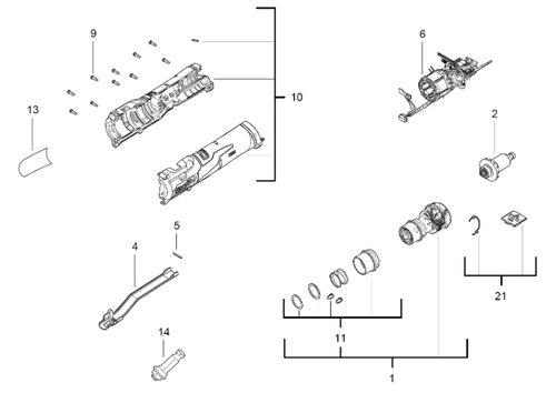 M12FTB-0 M12 FUEL TYRE BUFFER spare parts