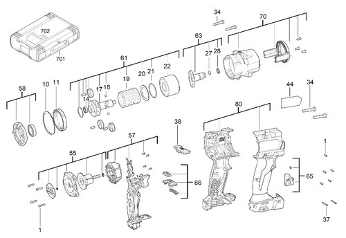 M18FMTIW2F12 spare parts