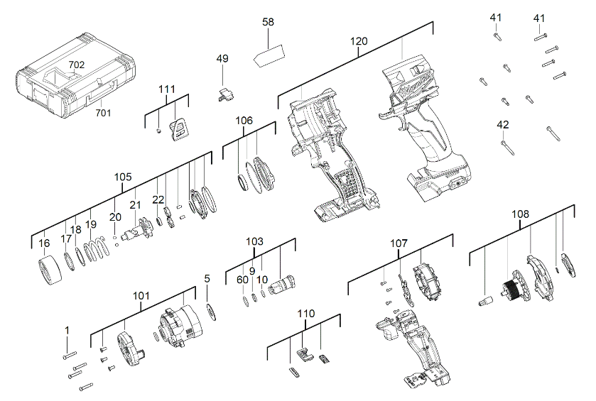 M18FIW2F12 spare parts