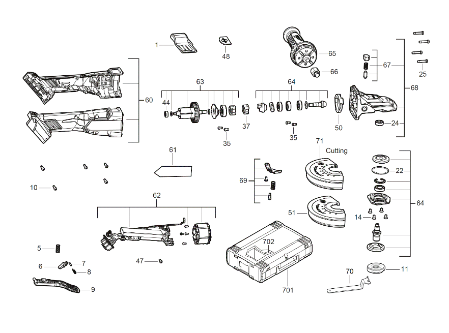 M18FSAGF125XPDB spare parts