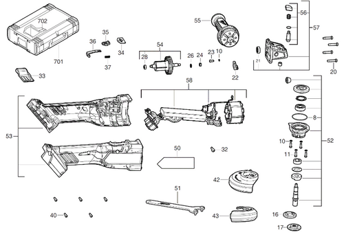 M18FSAG115XB spare parts