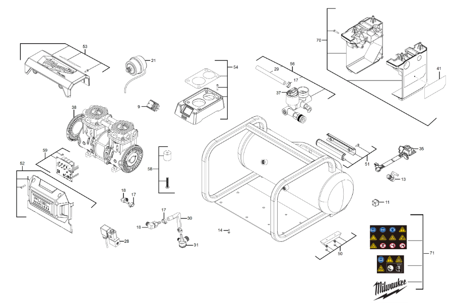 M18FAC-0 spare parts