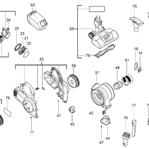 M18FCVL spare parts