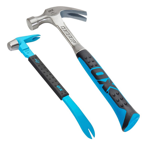 OX-P086202 OX Pro 16 oz Claw Hammer and 10in Claw Bar Twin Pack - no longer available