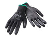 SCAN Black PU Coated Gloves Pack of 5 XMS22PUGLOVE