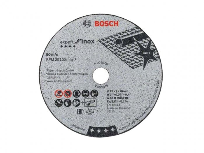 Bosch 2608601520 76mm Expert Inox Metal Cutting Disc 5pk