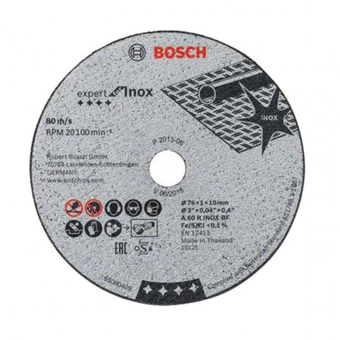 Bosch 2608601520 76mm Expert Inox Metal Cutting Disc 5pk