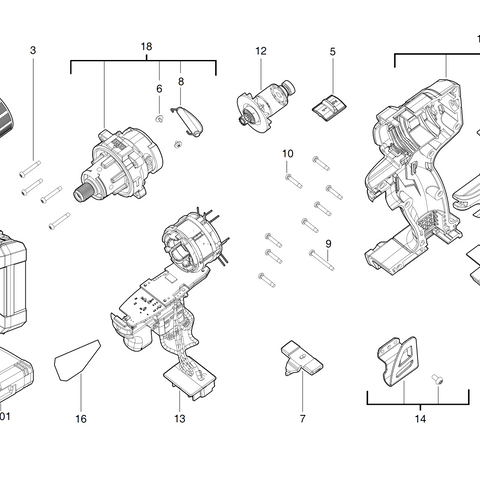 M18CBLPD spare parts